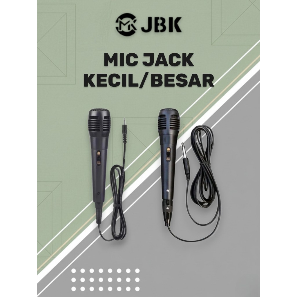 MICROPHONE Kabel Kecil/Besar Mic Karaoke Speaker