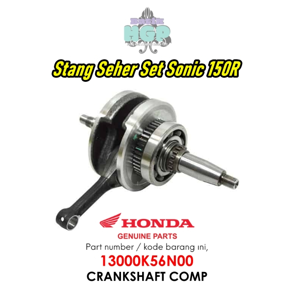 Kruk As, Stang Seher Komplit Sonic, Supra GTR, Crankshaft Comp Original AHM - 13000K56N00