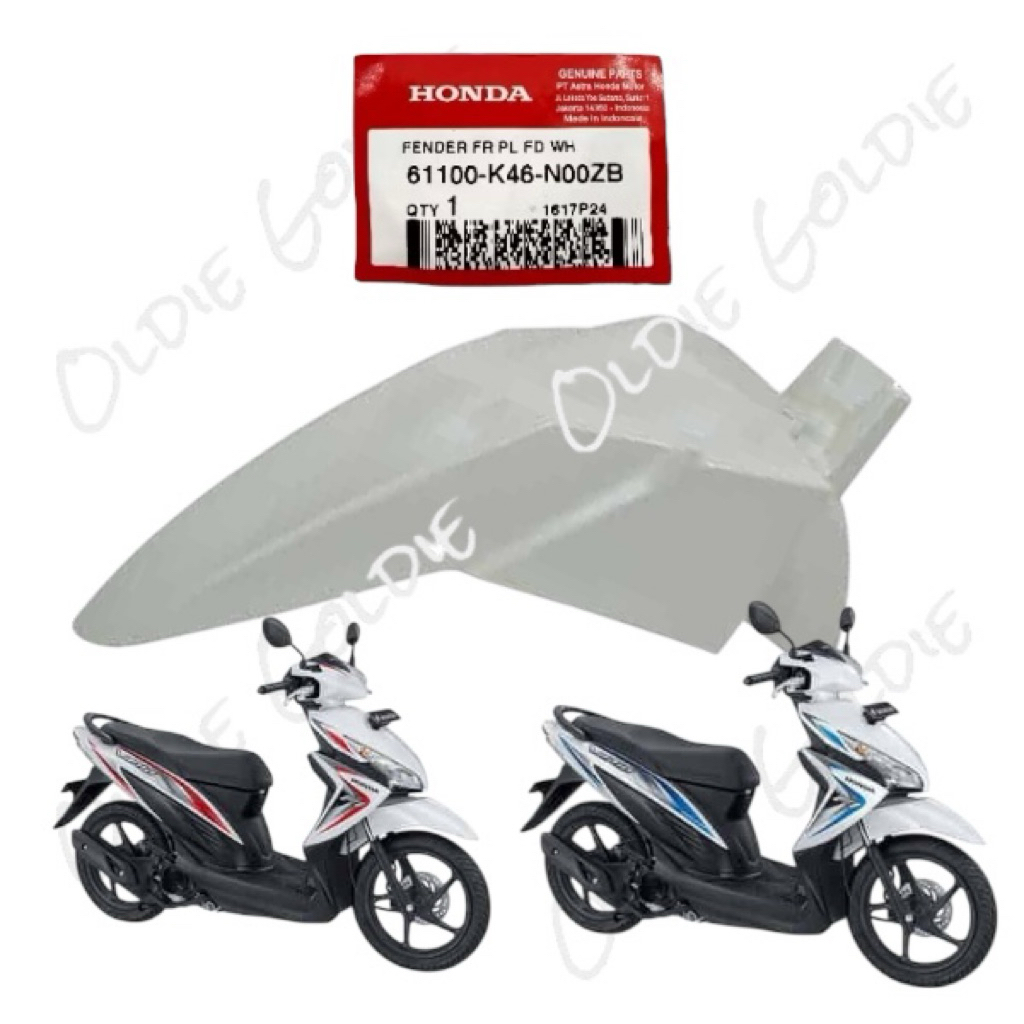 61100-K46-N00ZB Slebor Depan Vario 110 Fi Putih Mutiara