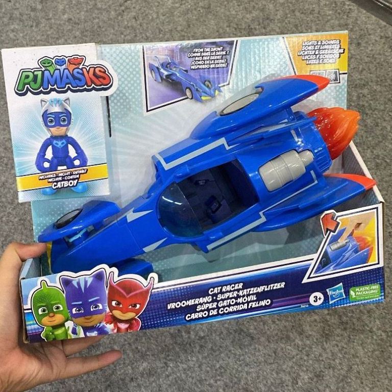Toys Kingdom PJ Mask Power Heroes Cat Racer with Light and Sounds