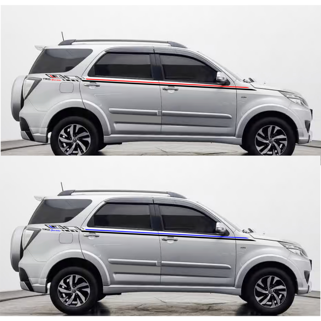 Stiker Cutting Mobil Rush Decal Variasi Terios Sport