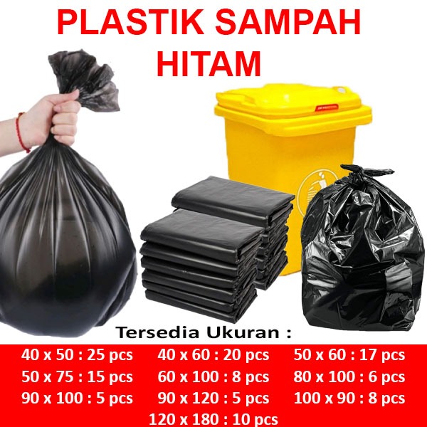 Plastik Sampah | Plastik Sampah Hitam | Plastik Sampah Besar | Plastik Sampah Ekonomis | 1 Pack