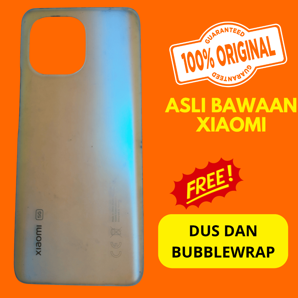 tutup belakang xiaomi mi11 lite 5g - asli ori xiaomi - backdoor ori copotan cabutan bawaan