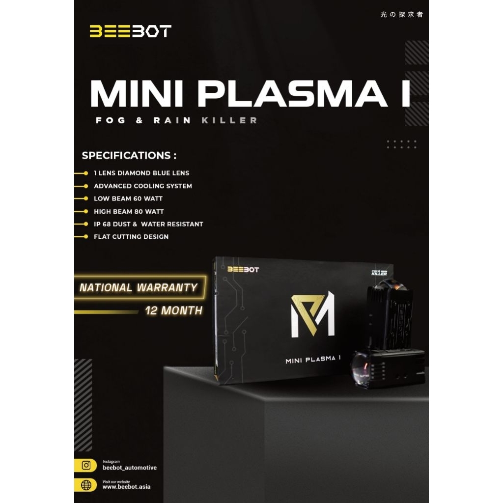 BEEBOT MINI PROJIE - Mini Plasma 1 Mini Projie Rasa Biled Projector