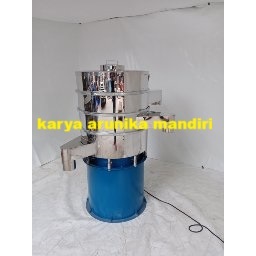 Mesin Pengayak Tepung Sistem Getar Kapasitas 100kg/jam Stainless Steel