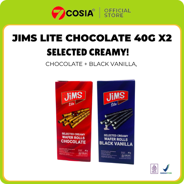 JIMS LITE CHOCOLATE TRIO COMBINE - SELECTED CREAMY WAFER ROLL 40GR Camilan Krimy Wafer Roll 40 Gram 
