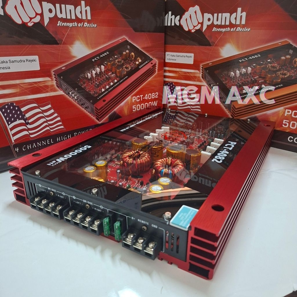 Power Amplifier The Punch PCT 4082 4 Channel 5000 PMPO High Power