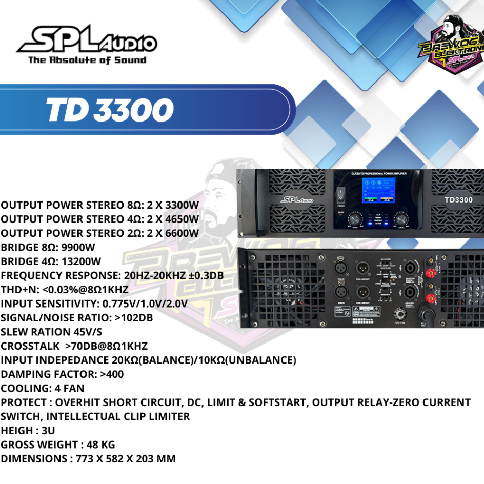 POWER SPL TD3300 ORIGINAL BREWOG SPL AUDIO