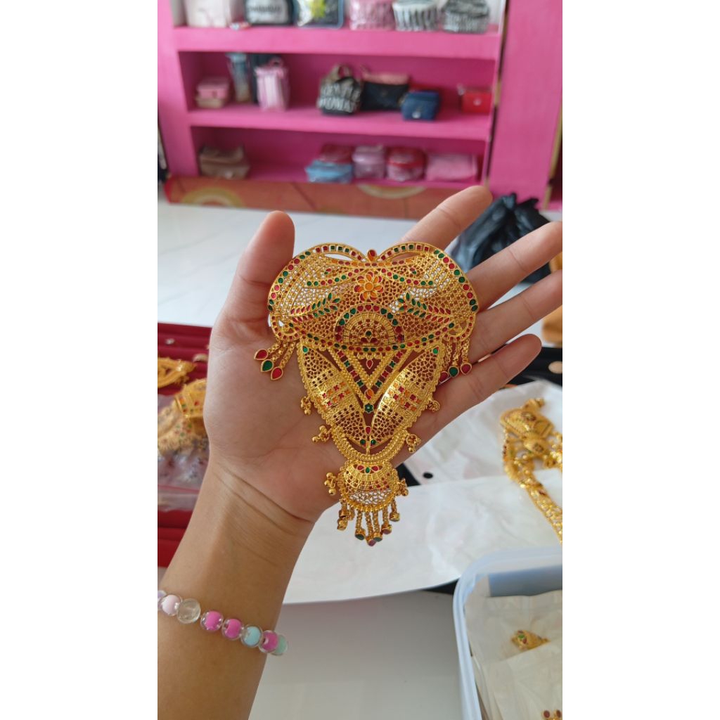 kalung dubai lapis emas