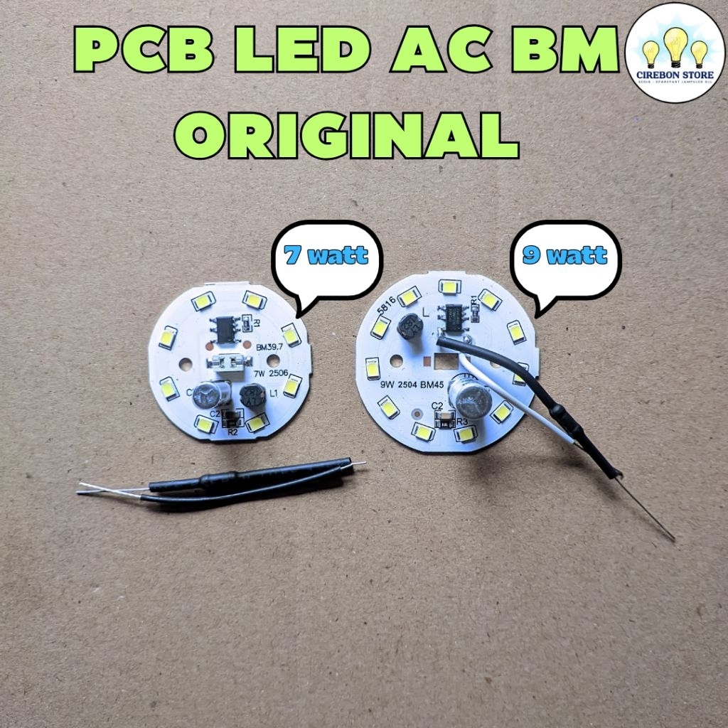 PCB LED AC BM ORIGINAL 7 9 WATT / MESIN LAMPU LED
