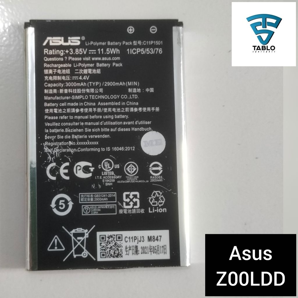 baterai Asus Zenfone Z00LDD KW