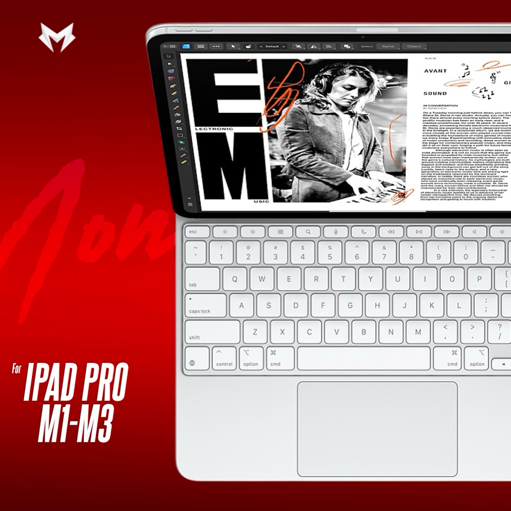 Apple Magic Keyboard Ipad M1,M2,M3, Ipad Air (Second Original Apple)