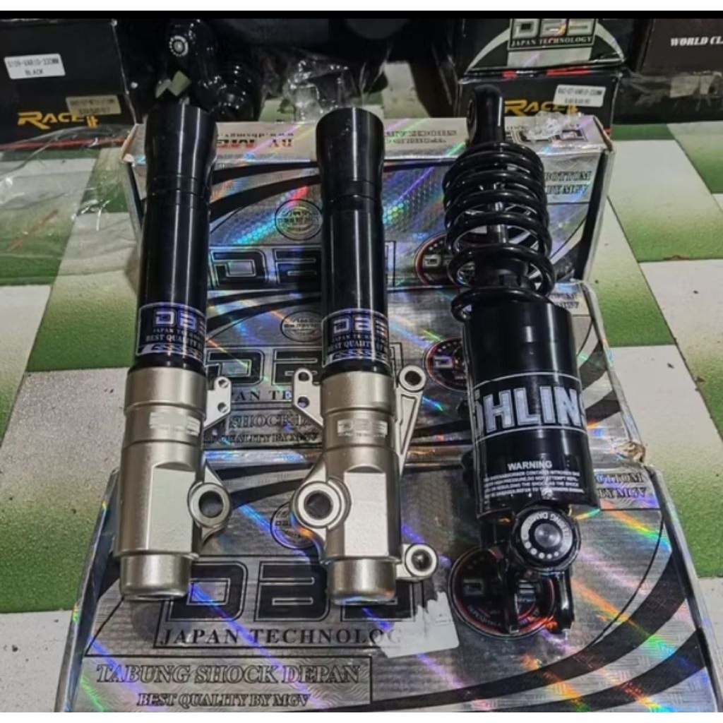 paket shock depan belakang beat scoopy vario 125/150 mio smile mio soul mioJ mioM3 mio sporty vario 