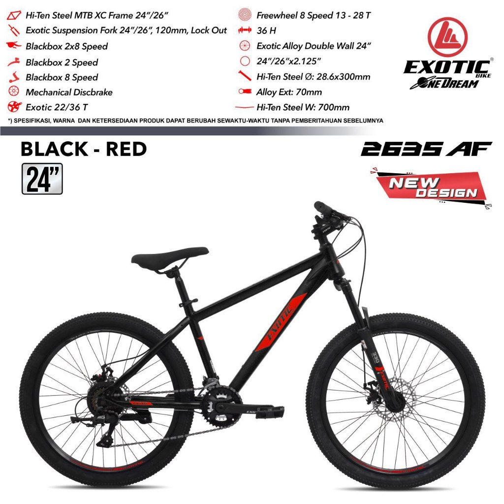 SEPEDA MTB 24" EXOTIC (ET-2635 AF)