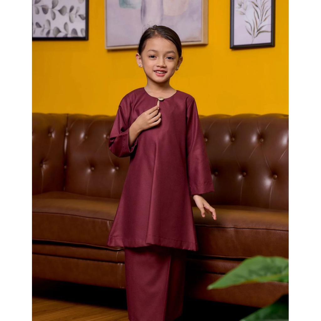 ANAK PEREMPUAN, BAJU KURUNG MELAYU ANAK PEREMPUAN, SERAGAM SEKOLAH, SERAGAM SANTRI, BAJU  MELAYU VIR