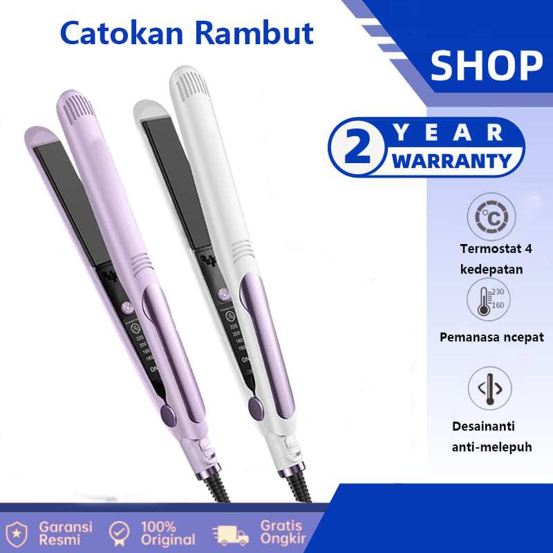 Catok Rambut Ceramic Tourmaline Multifungsi