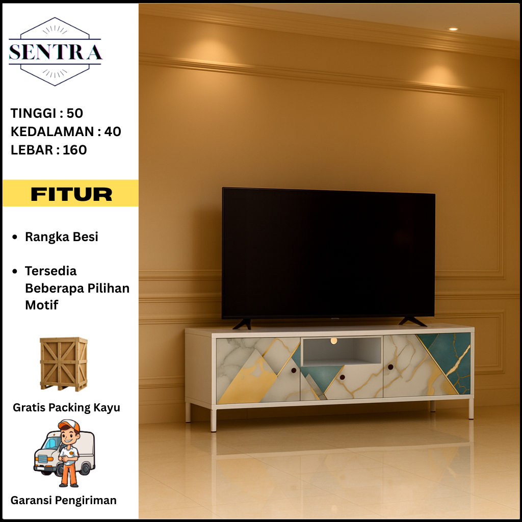 Meja Tv / Buffet Tv Bahan Full Besi Jumbo- Buffet Tv- Buffet TV Full Besi- TV Cabinet