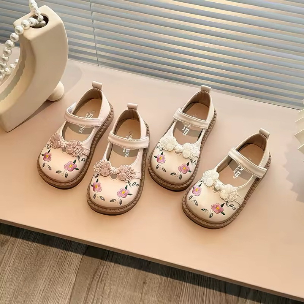 Girl Flat Shoes - Sepatu Anak Perempuan Cantik Classic Premium Import W7501