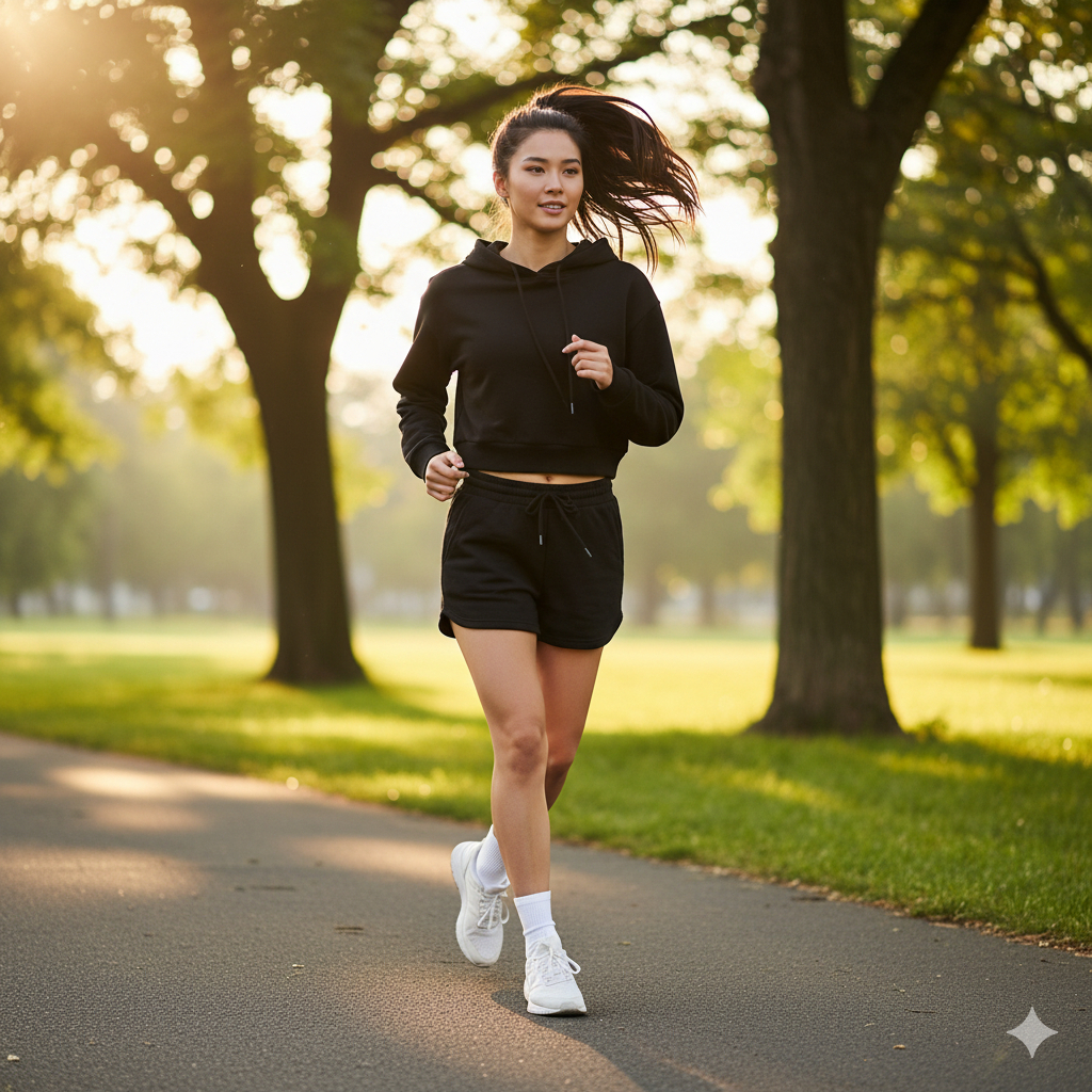 SET HOODIE CROP HOTPANTS SETELAN PENDEK WANITA