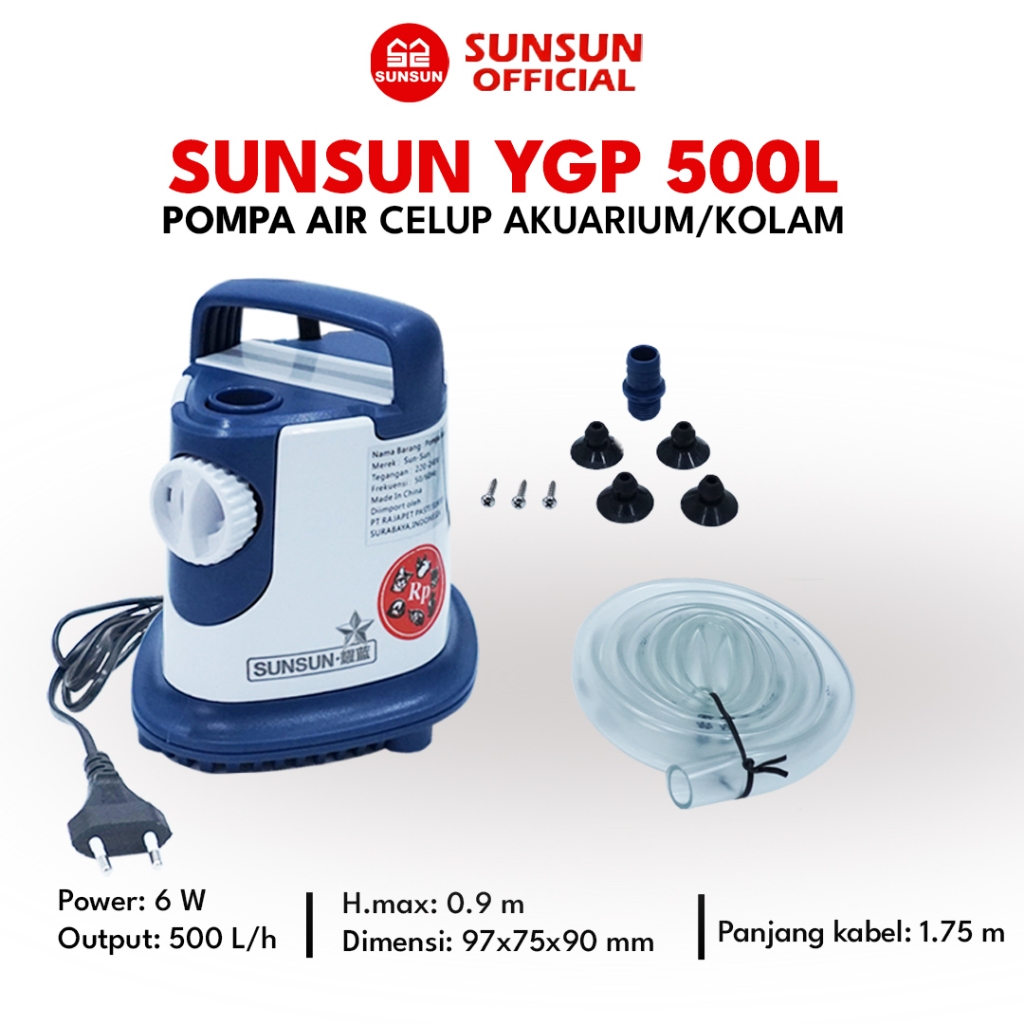( POMPA CELUP ) SUNSUN YGP SERIES  POMPA AIR CELUP KOLAM AQUARIUM