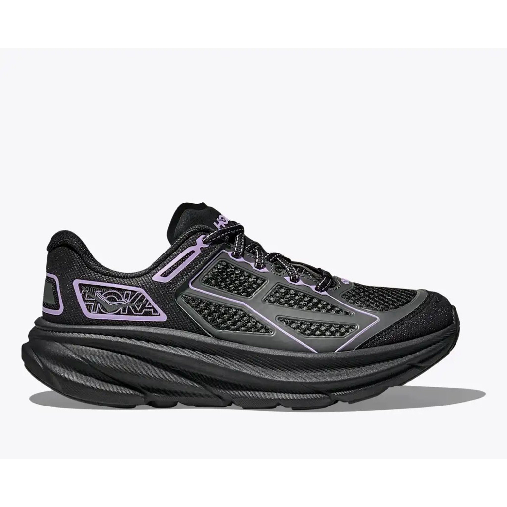 Sepatu Hoka Clifton 9 Black/Aster Flower