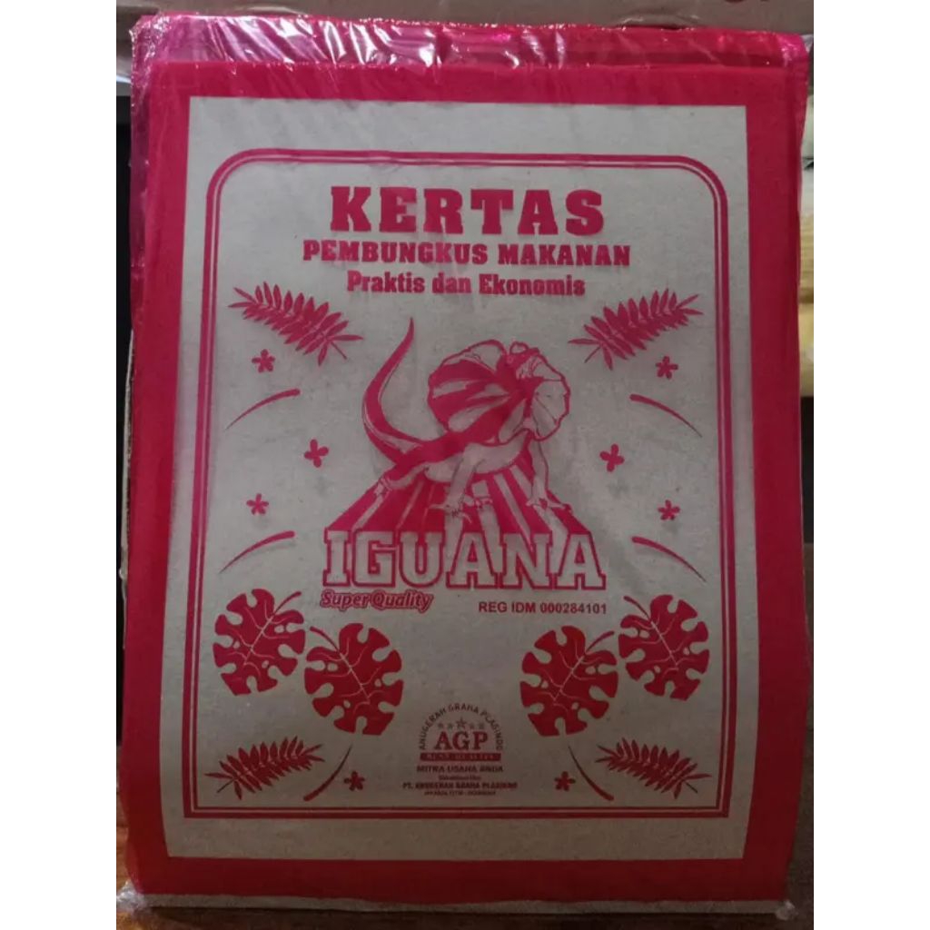 Kertas Nasi Iguana Merah isi 100 lembar