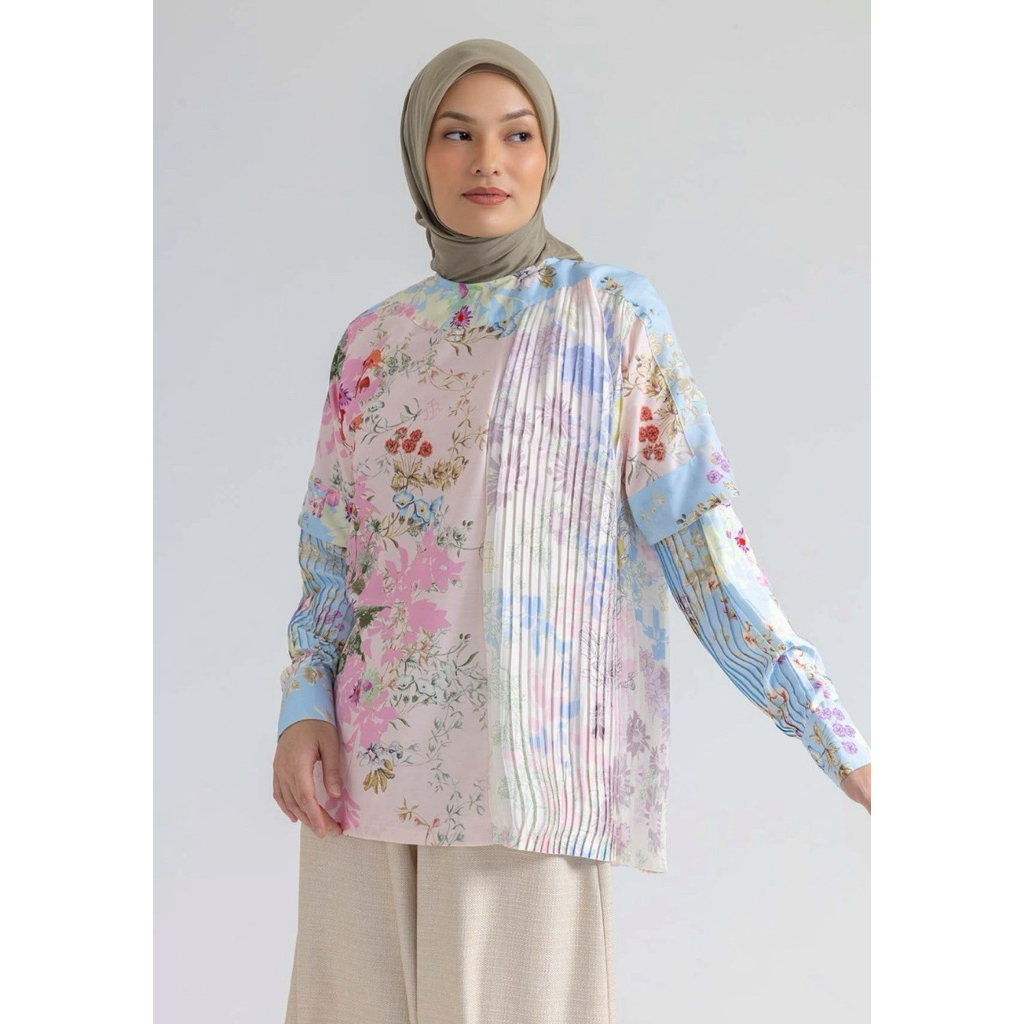 RiaMiranda X IKYK Lilas Side Pleats Top L/XL 800k