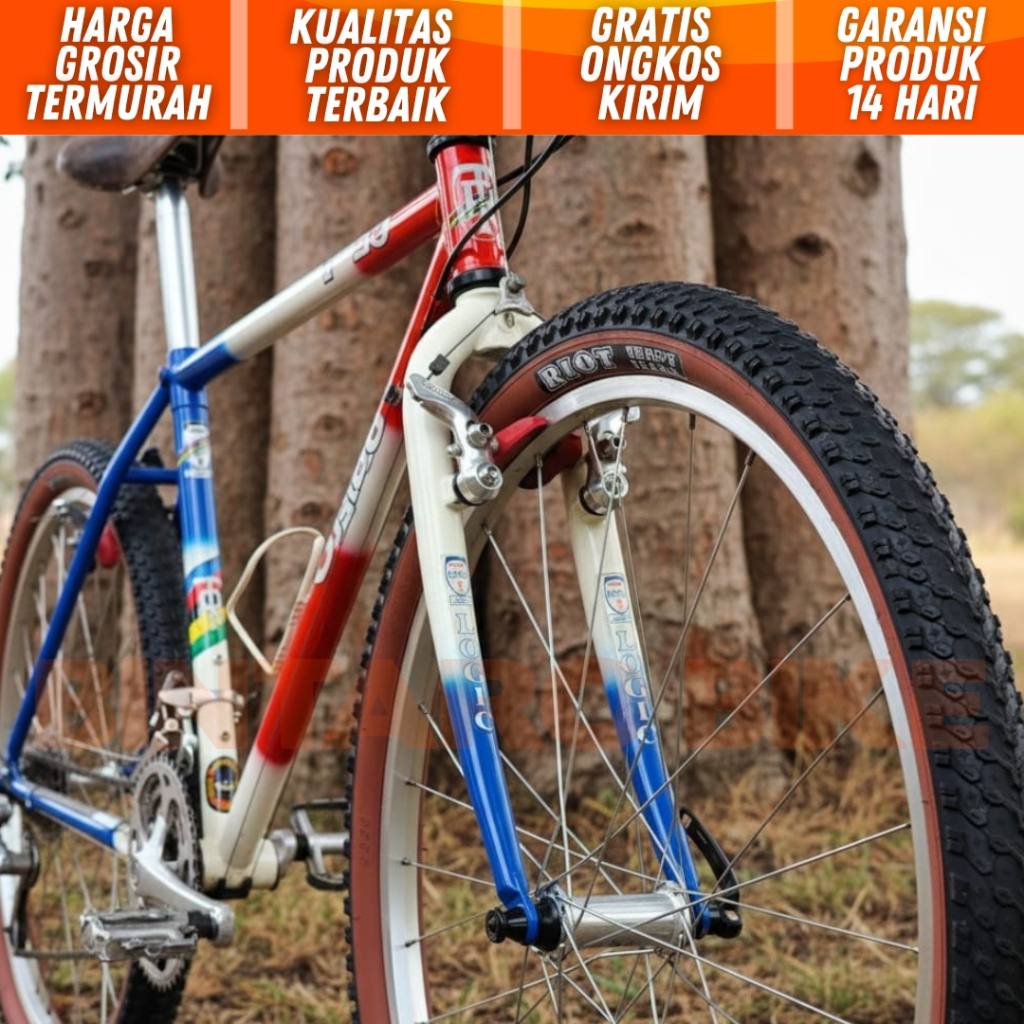 Ban Luar Sepeda Kalcer 26 x 2.125 Gumwall Tanwall Skinwall Wispy RIOT Ban Sepeda Gunung MTB Federal 