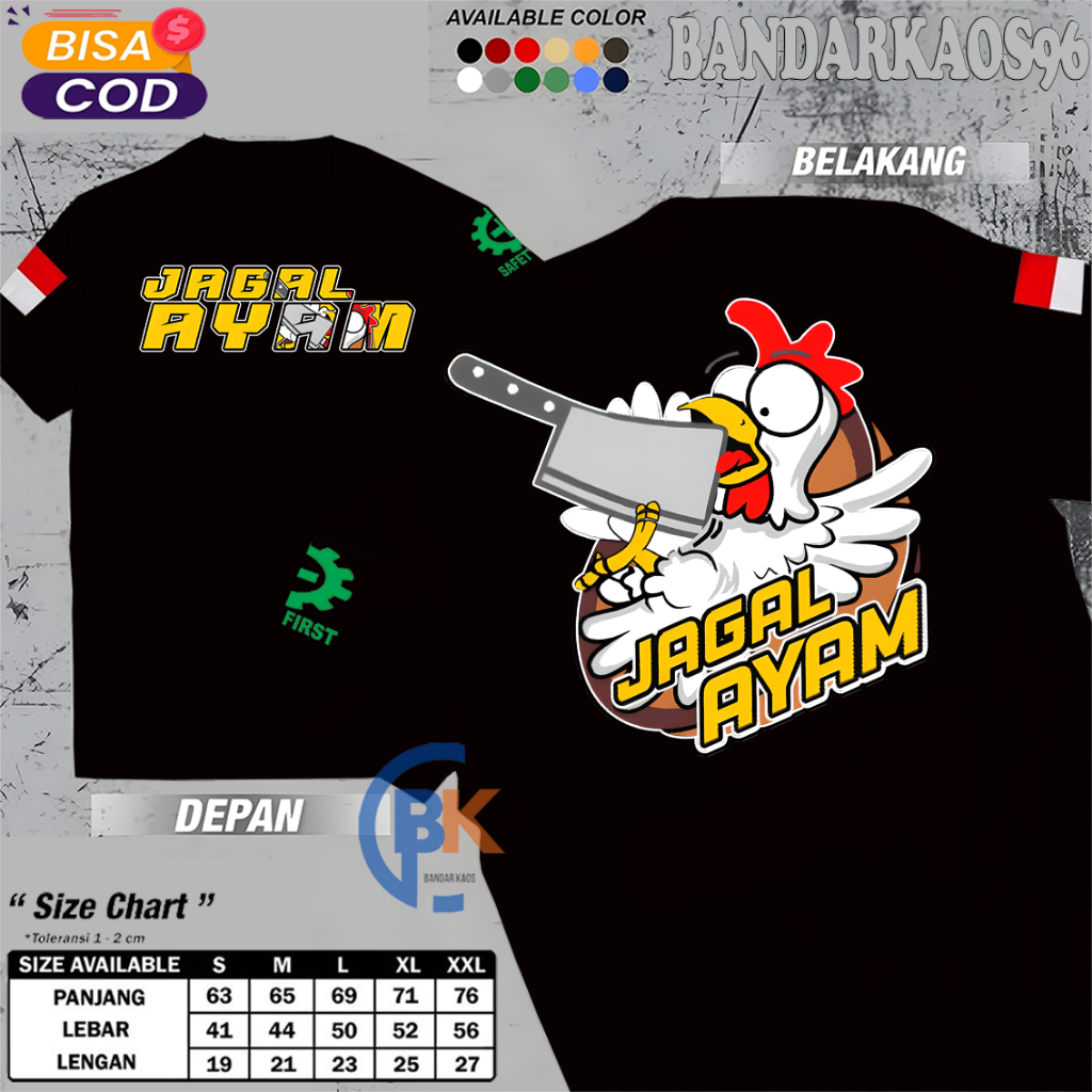 BandarKaos96 KAOS TUKANG POTONG AYAM Vol2 - KAOS JAGAL AYAM - KAOS MURAH - KAOS PREMIUM - KAOS TERBA