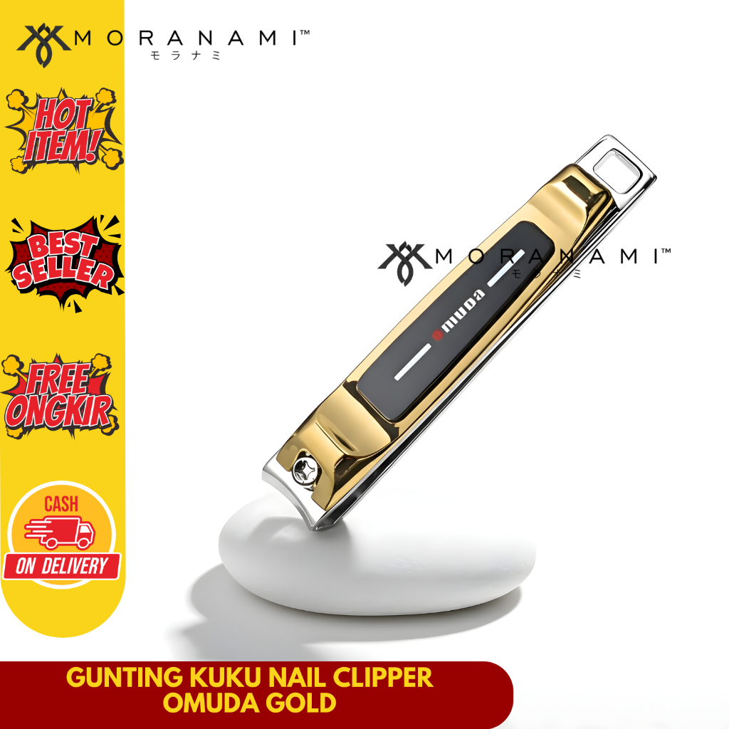 OMUDA 3001-27 Gunting Kuku Omuda Nail Clipper Premium Besar Gunting Kuku Tajam Black Gold
