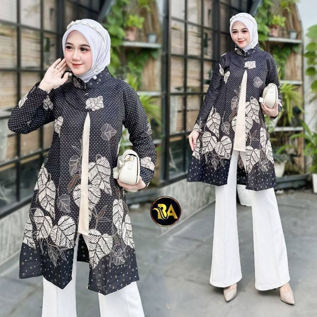 baju batik,tunik,atasancewek,batik cewek,batik masakini,