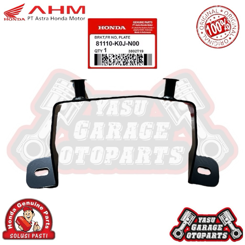 81110K0JN00 Pangkon Bracket Dudukan Plat nomor Honda Genio Scoopy K2F Original AHM 81110-K0J-N00