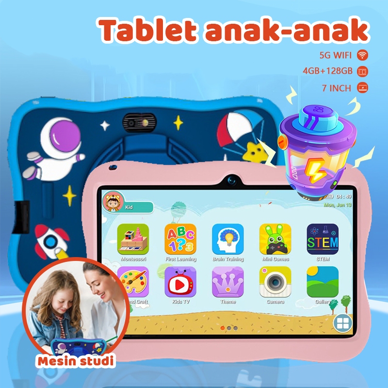 [Pengiriman Jakarta] Tablet anak android/tablet anak untuk belajar/Tablet Antiradiasi /kids tablet a