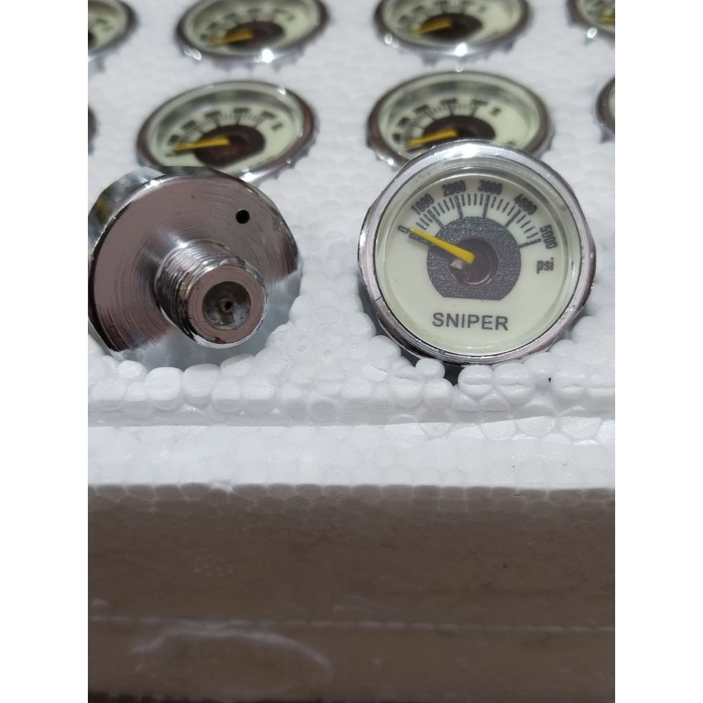 Manometer PCP 5000psi Diameter 25 mm, Manometer PCP high quality Sparepart pompa PCP, Manometer PCP 