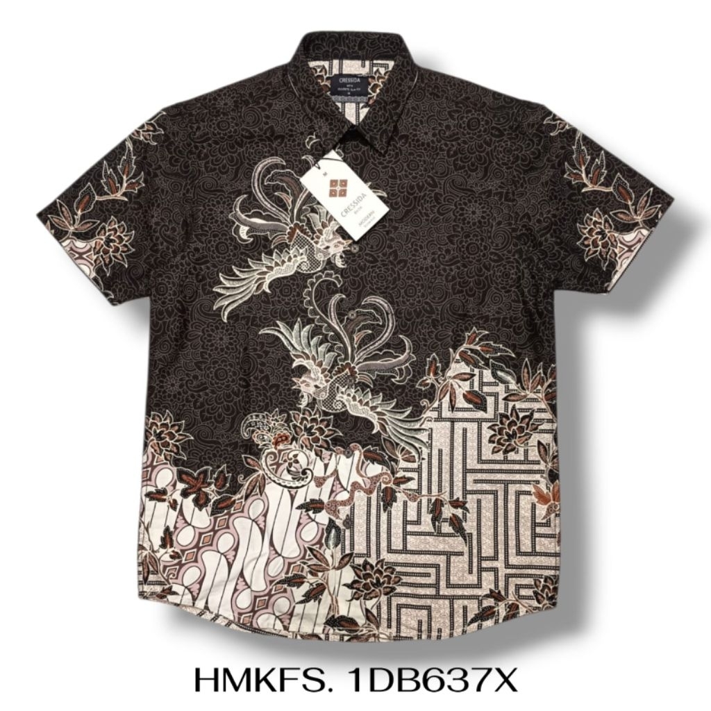 Kemeja Batik CRESSIDA Original Slimfit || Batik Slim Fit Short Sleeves CRESSIDA || CRD 003