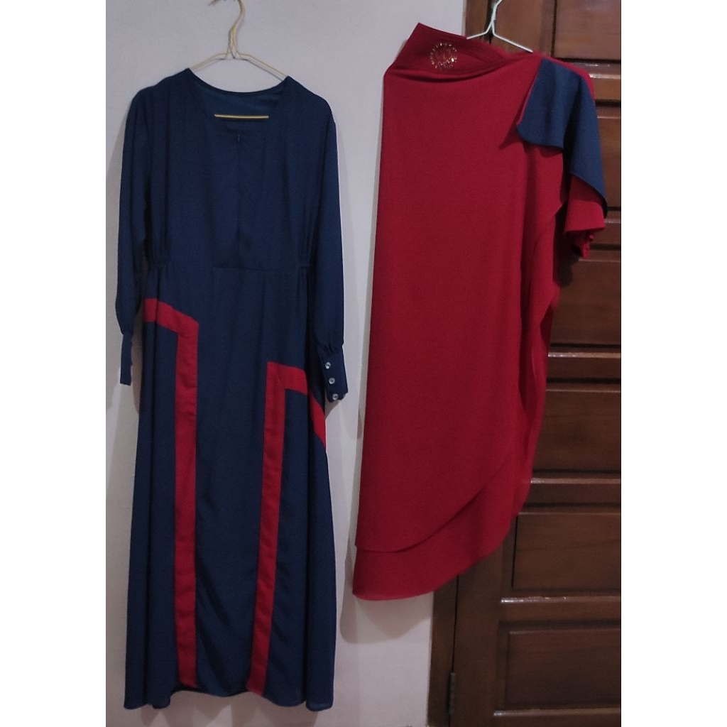 Preloved Gamis Set Hijab Like new