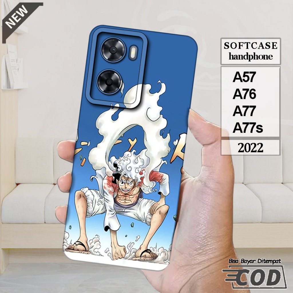 Case OPPO A57  -OPPO A76 -OPPO A77 -OPPO A77s  _Casing Silikon  hitam bening lentur elastis keren