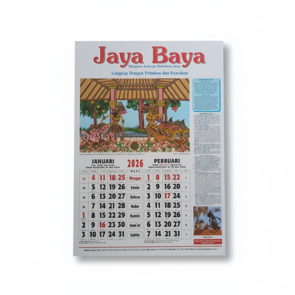 kalender jayabaya 2026 lengkap dengan primbon dan pawukon