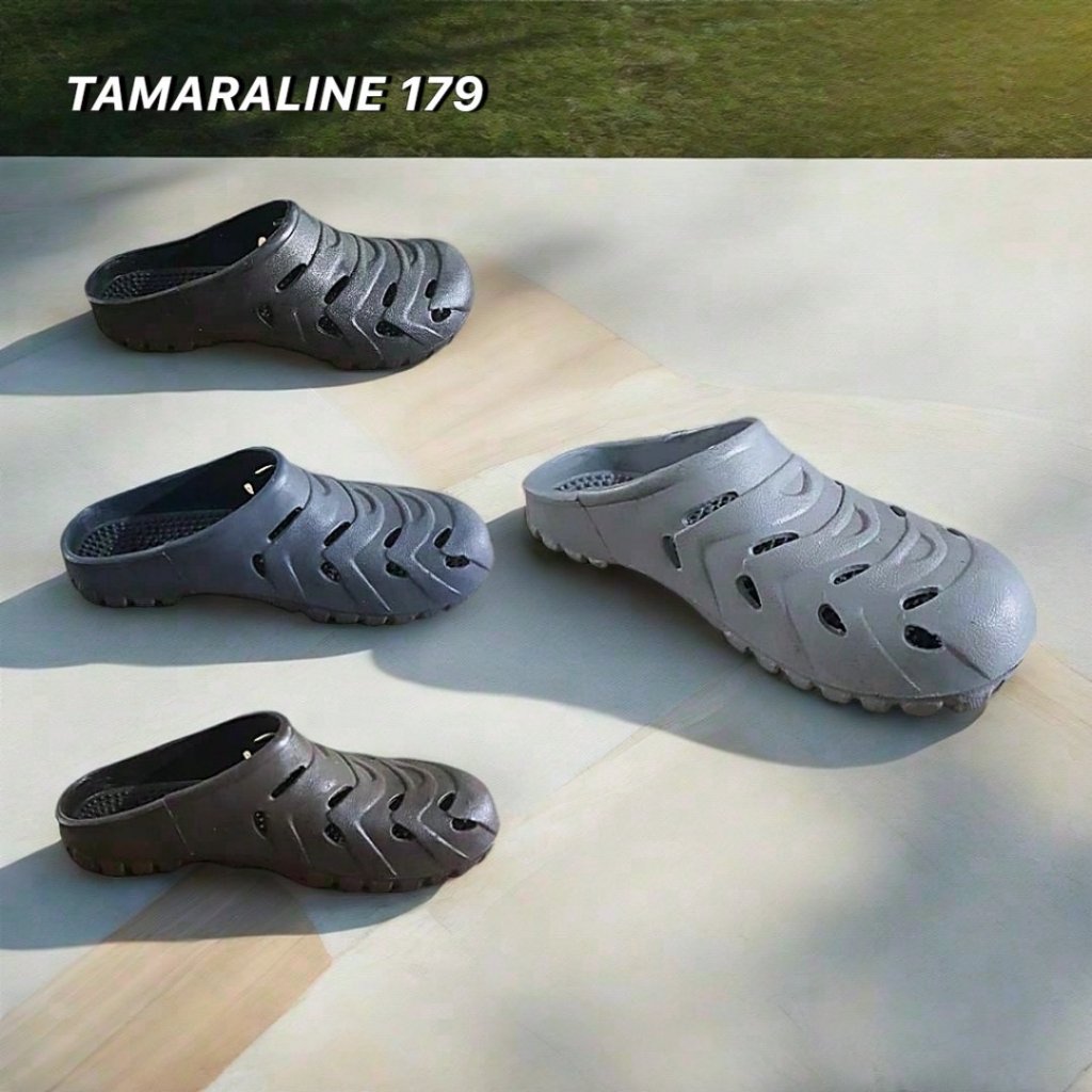 Sandal Selop Karet Pria Tamara Line 179 – Anti Licin & Tebal | Sepatu Sandal Slip On Nyaman