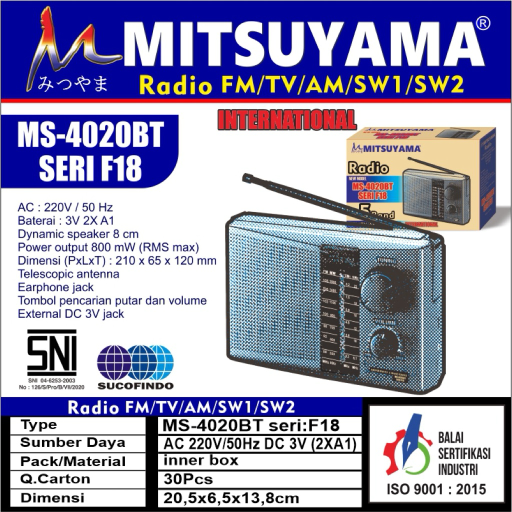 Radio Jadul / Radio Murah Mitsuyama MS-F18