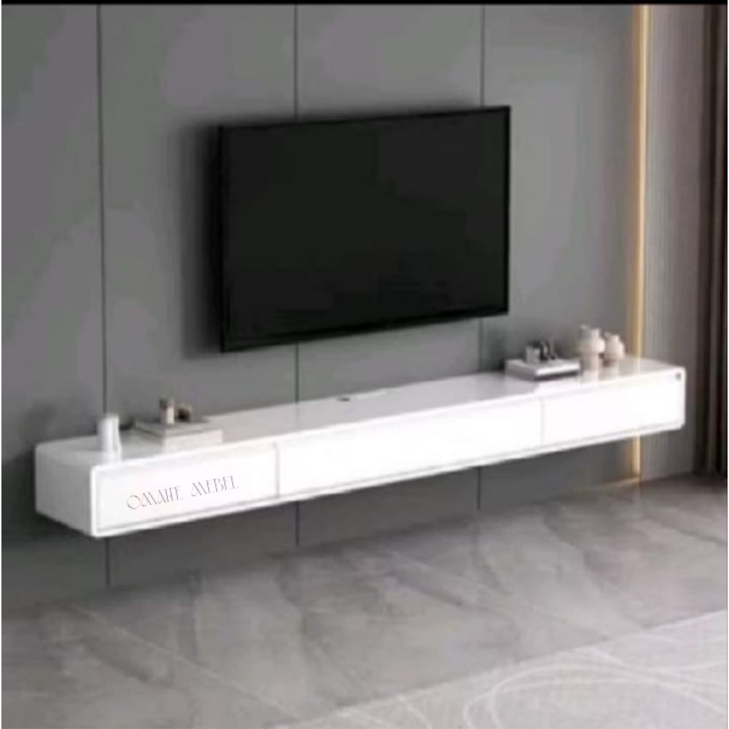 meja tv kabinet gantung