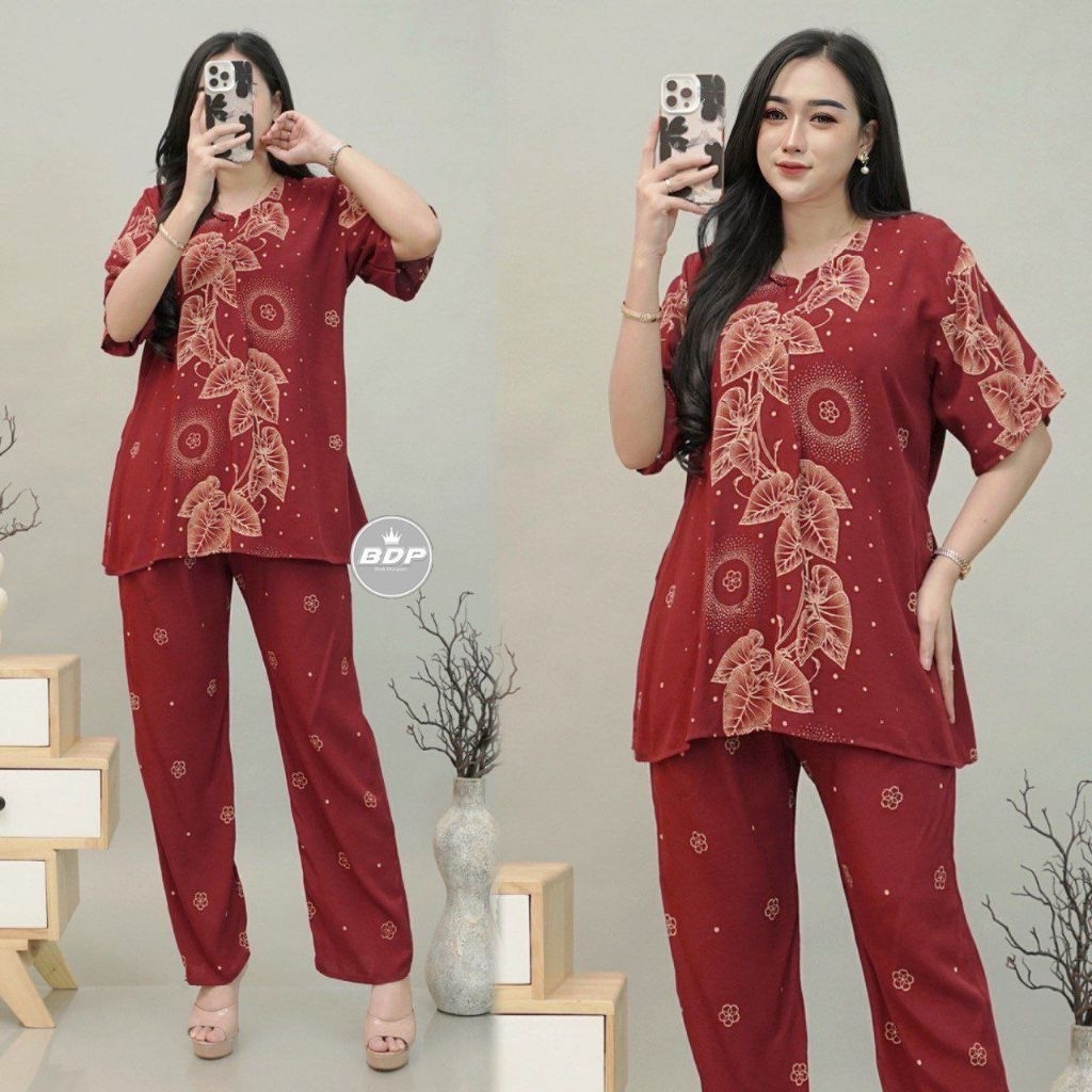Setelan Piyama Baju Tidur Arab | Piyama Arab Resleting Depan | One Set Rayon