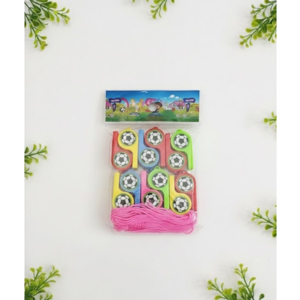 Peluit bola isi 10 pcs+ tali