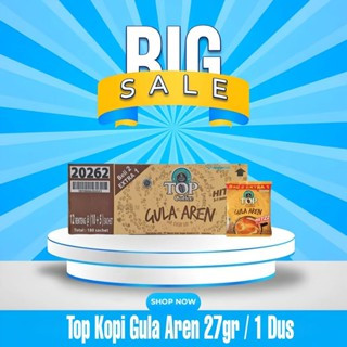 Top Kopi Gula Aren 27 Gram 1 Dus/Karton isi 12 Renteng