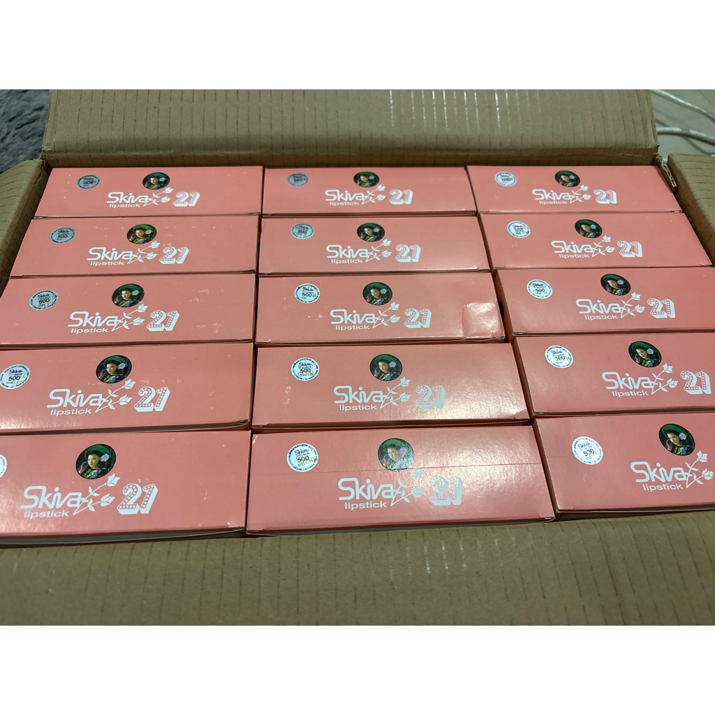 (1pk)isi 12pcs Lipstik SKIVA 21 no 500