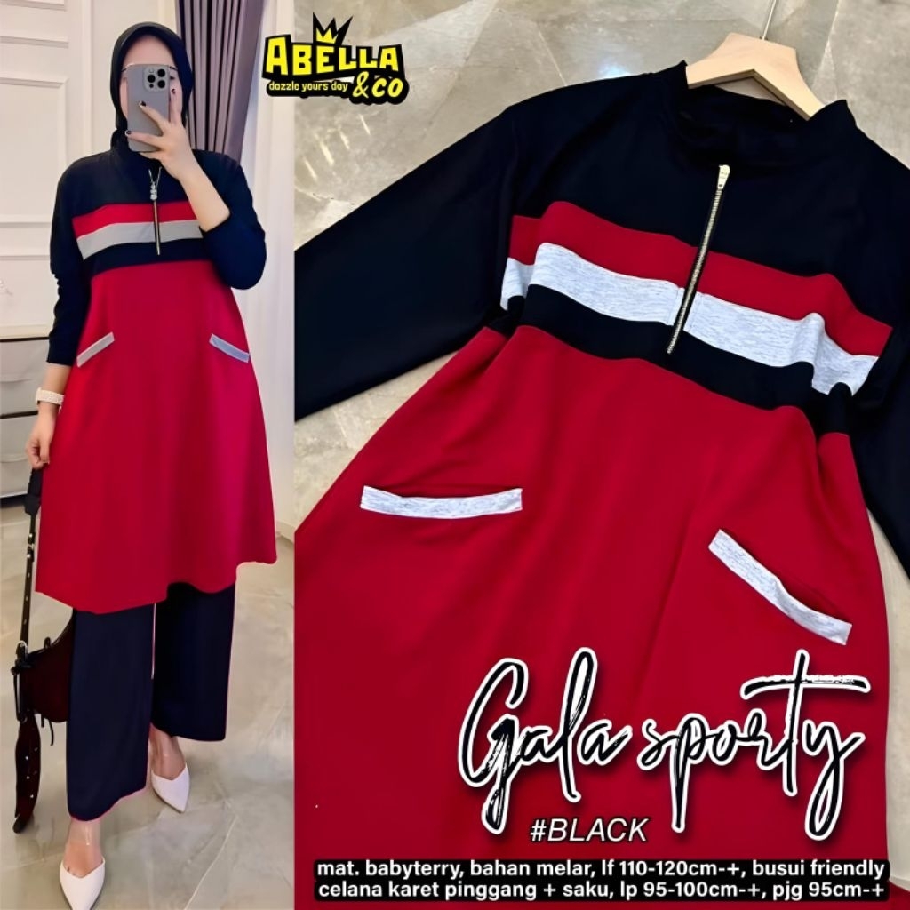 GALA GUCIKA BEBE CROPA JOLIE SPORTY PAKAIAN SEETELAN OLAHRAGA ONESET BY ABELLA & CO BAHAN BABYTERRY
