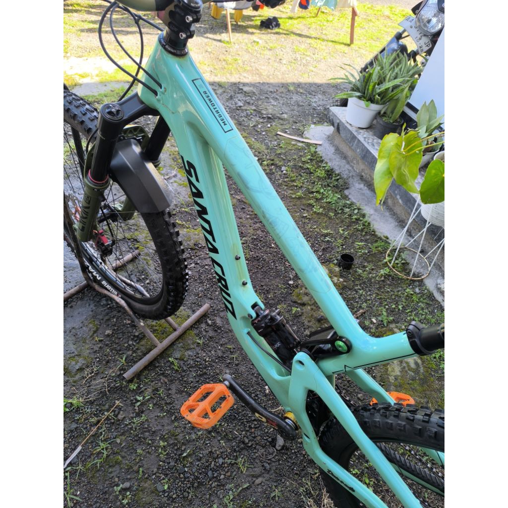 frameset santa cruz megatower carbon