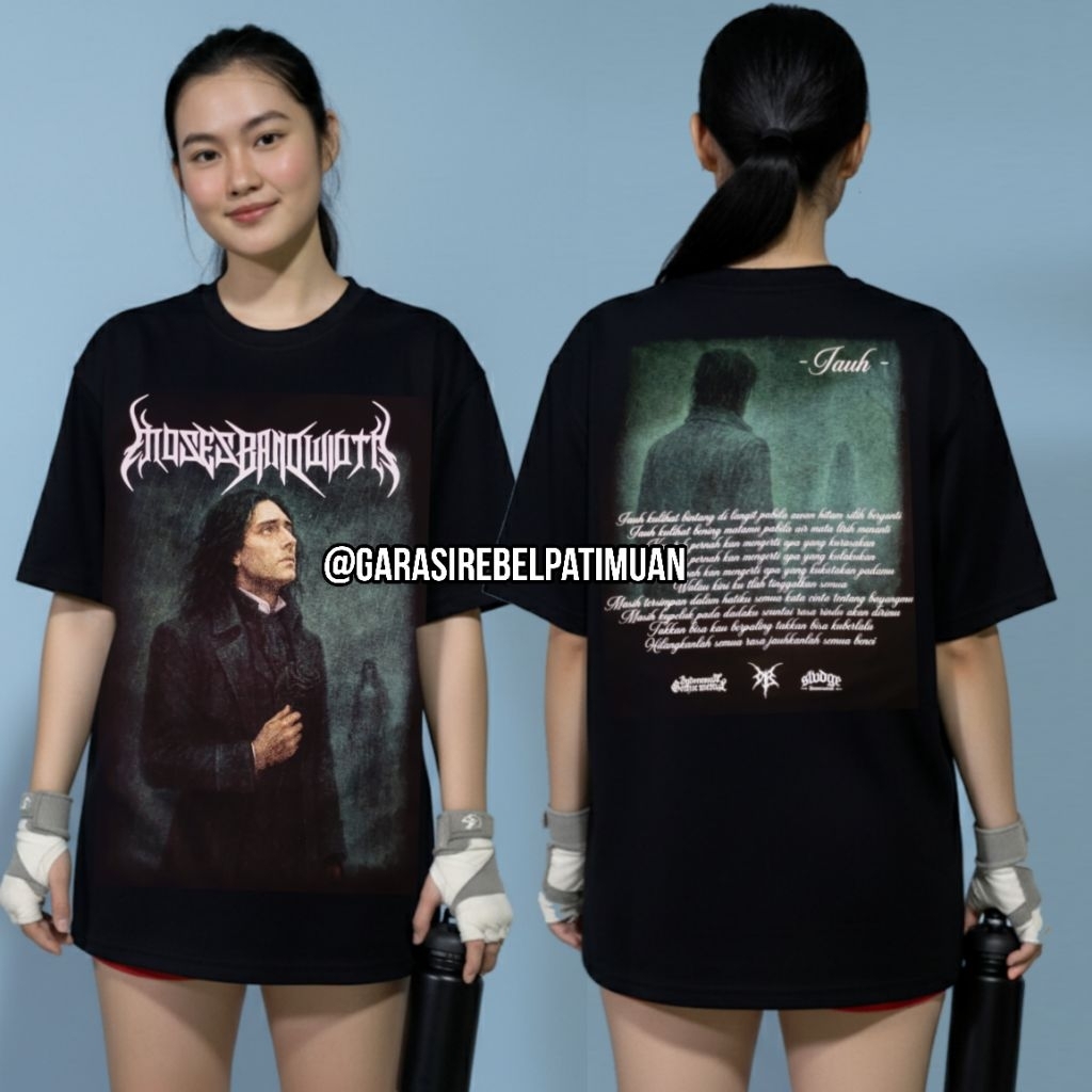 ORIGINAL TSHIRT MOSES BANDWIDTH - JAUH  KAOS BAND garasi rebel distro tshirt gothic metal / kaos dis