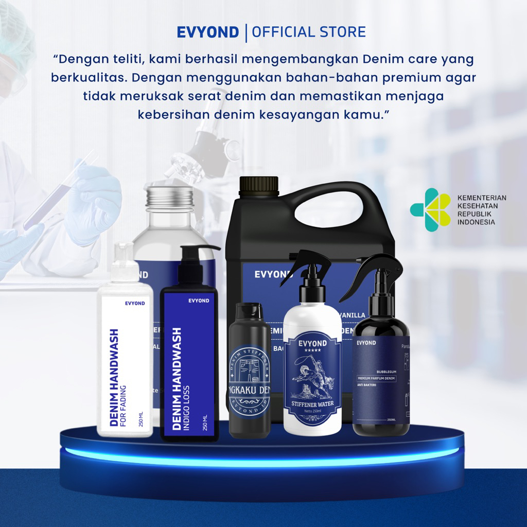Refresher Denim Evyond Pengharum & Perawatan khusus Raw Denim Premium pengkaku Antibacteri jamur