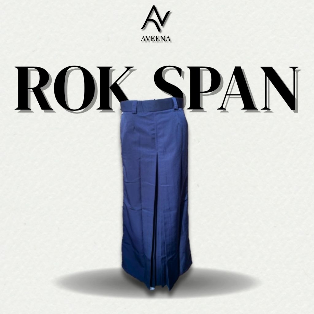 ROK SPAN BELAH 1 DEPAN BIRU TUA SMA/SMK/SMP SERAGAM SEKOLAH/KULIAH/KERJA PREMIUM